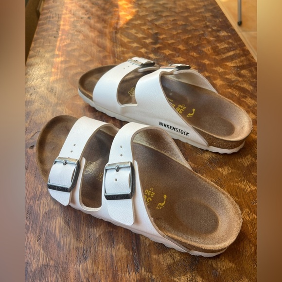 Birkenstock Arizona Birko Flor in White Size 36 - Picture 3 of 10
